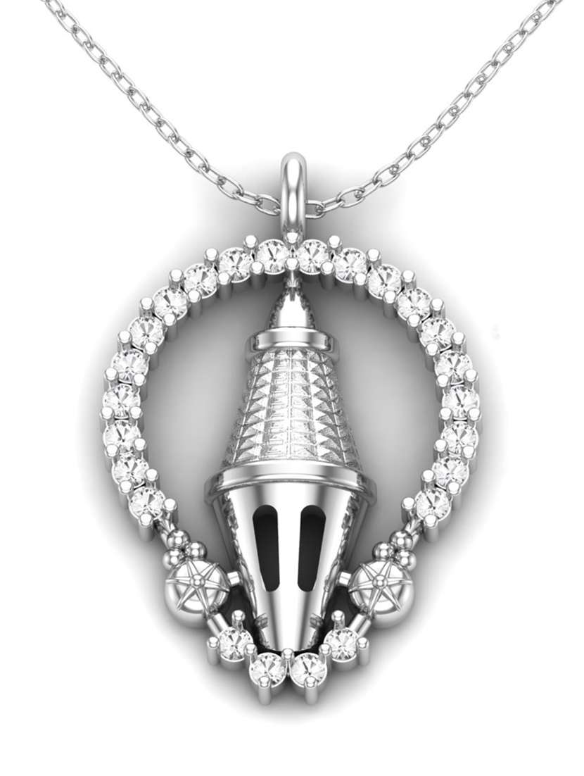 silver metal pendant - 18636152 -  Standard Image - 1