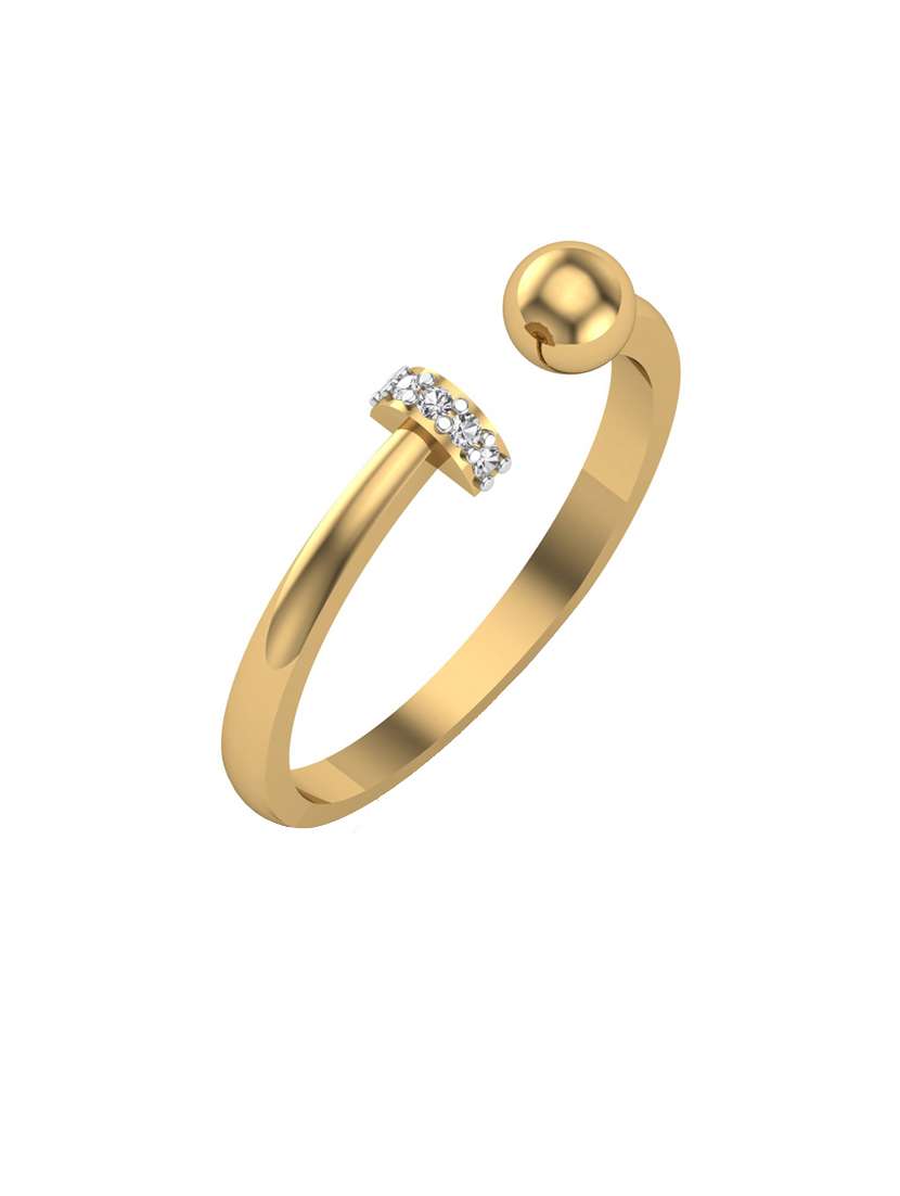 gold metal finger  ring - 18636171 -  Standard Image - 1
