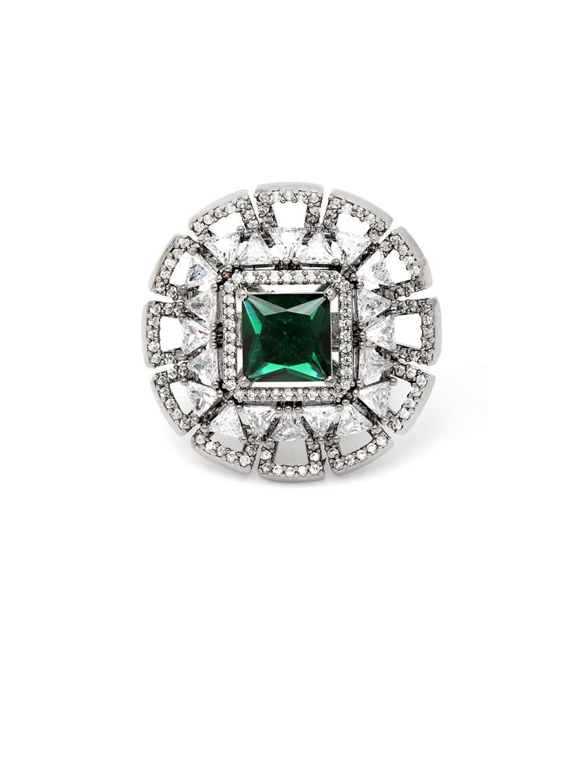 silver plated cocktail ring - 18636194 -  Standard Image - 1