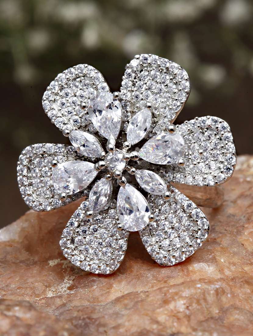 silver metal finger  ring