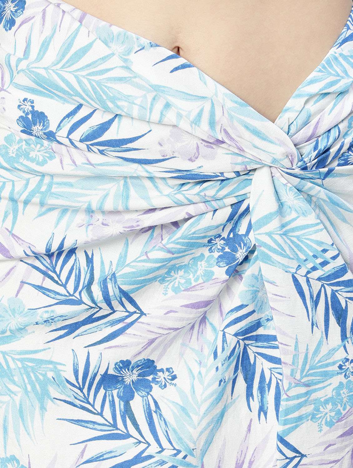 mid rise floral high slit wrap skirt - 18636725 -  Standard Image - 6