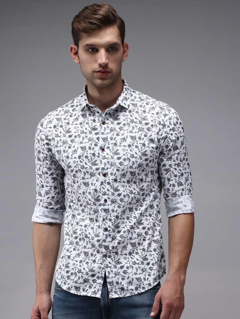 mens florals casual shirt