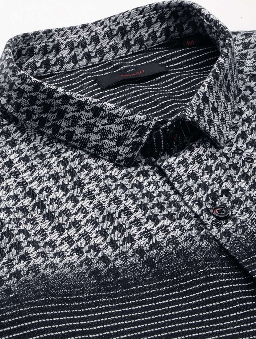 mens houndstooth casual shirt - 18636823 -  Standard Image - 6