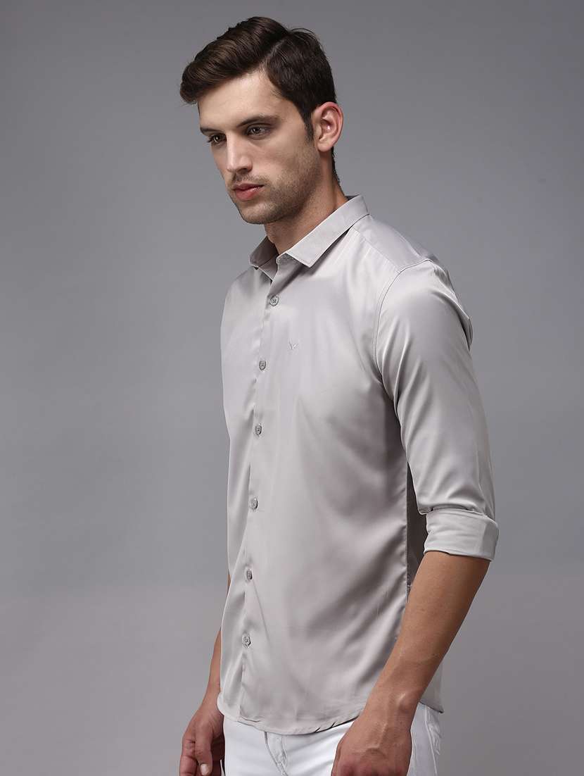 mens solid casual shirt - 18636863 -  Standard Image - 1