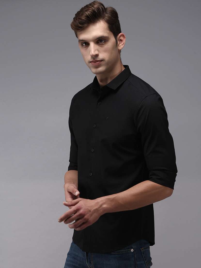 mens solid casual shirt - 18636866 -  Standard Image - 1