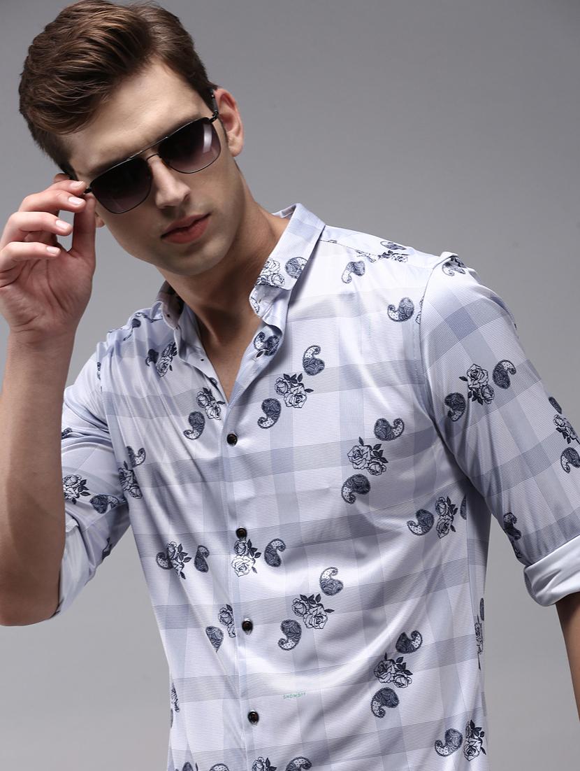 mens paisley casual shirt - 18636881 - Standard Image - 1