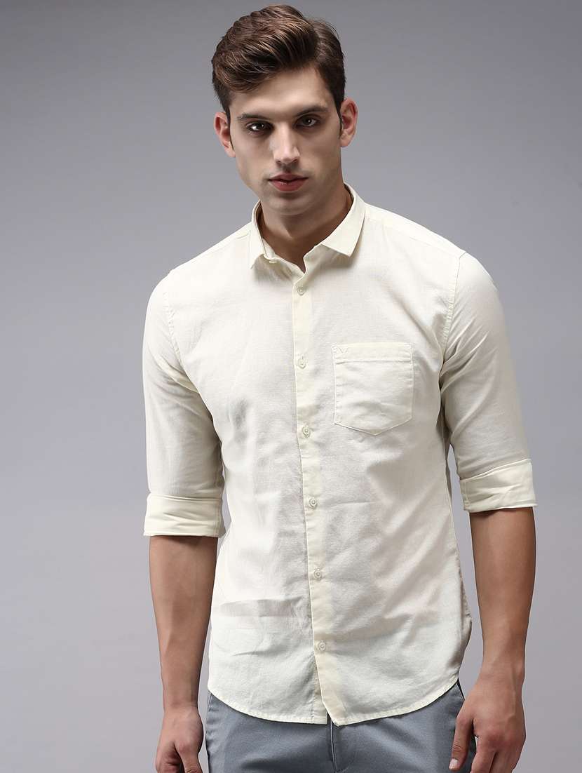mens solid casual shirt