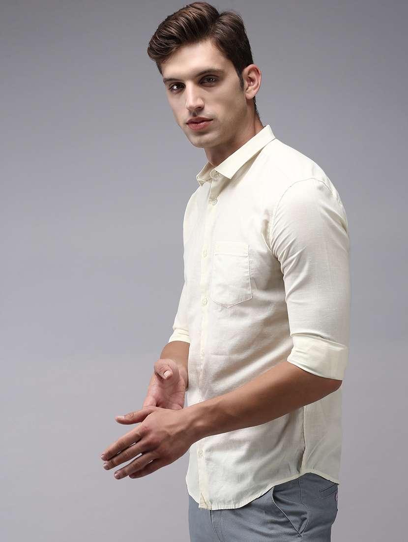 mens solid casual shirt - 18636887 -  Standard Image - 1