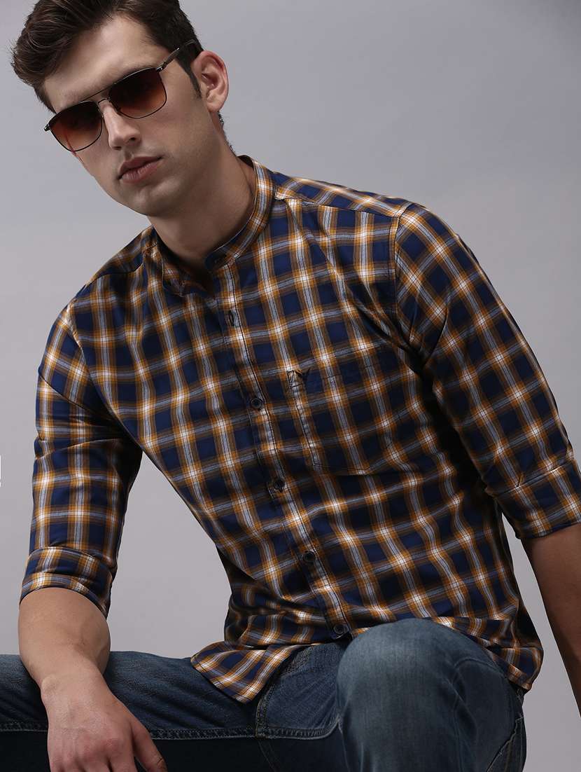 mens checks casual shirt - 18636900 -  Standard Image - 1