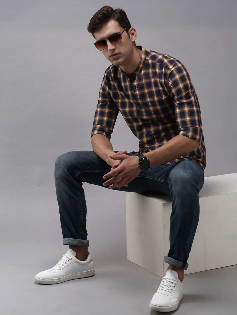 mens checks casual shirt - 18636900 -  Standard Image - 4