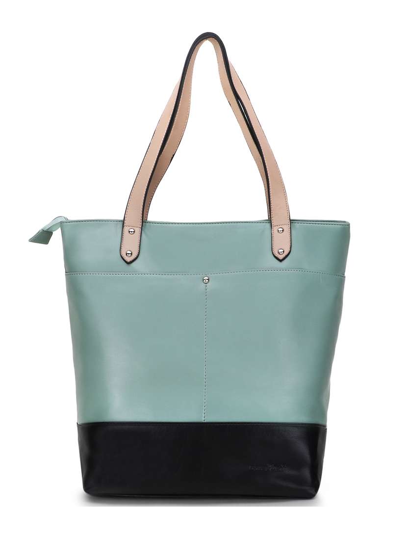 color block regular tote
