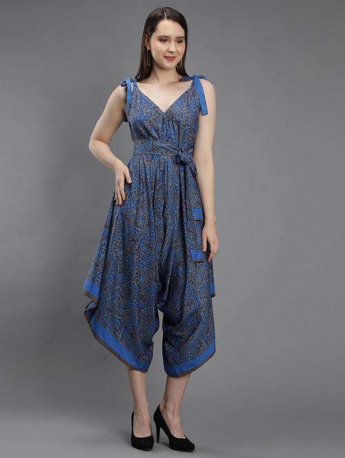 blue polyester 34 jumpsuit - 18637141 - Standard Image - 0