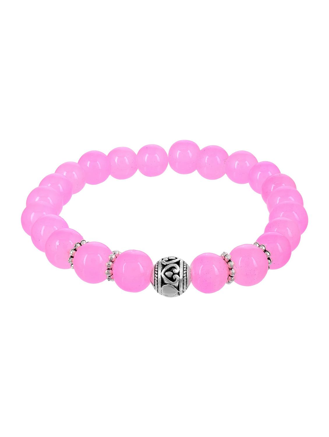 pink metal bangle bracelet - 18637290 - Standard Image - 1