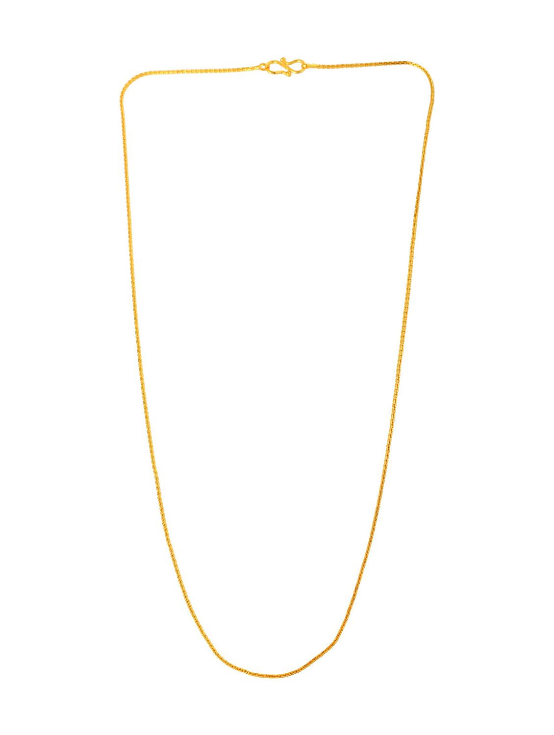 gold plated chain necklace - 18637363 -  Standard Image - 1