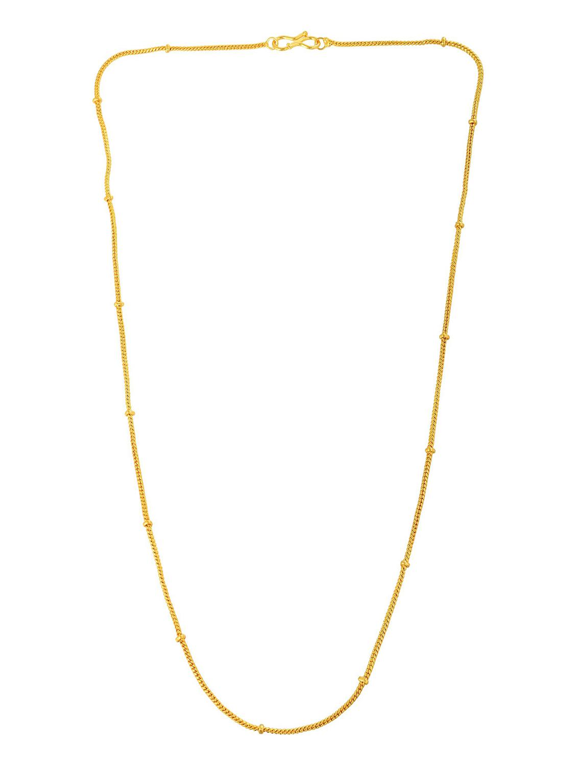 gold plated chain necklace - 18637394 -  Standard Image - 1
