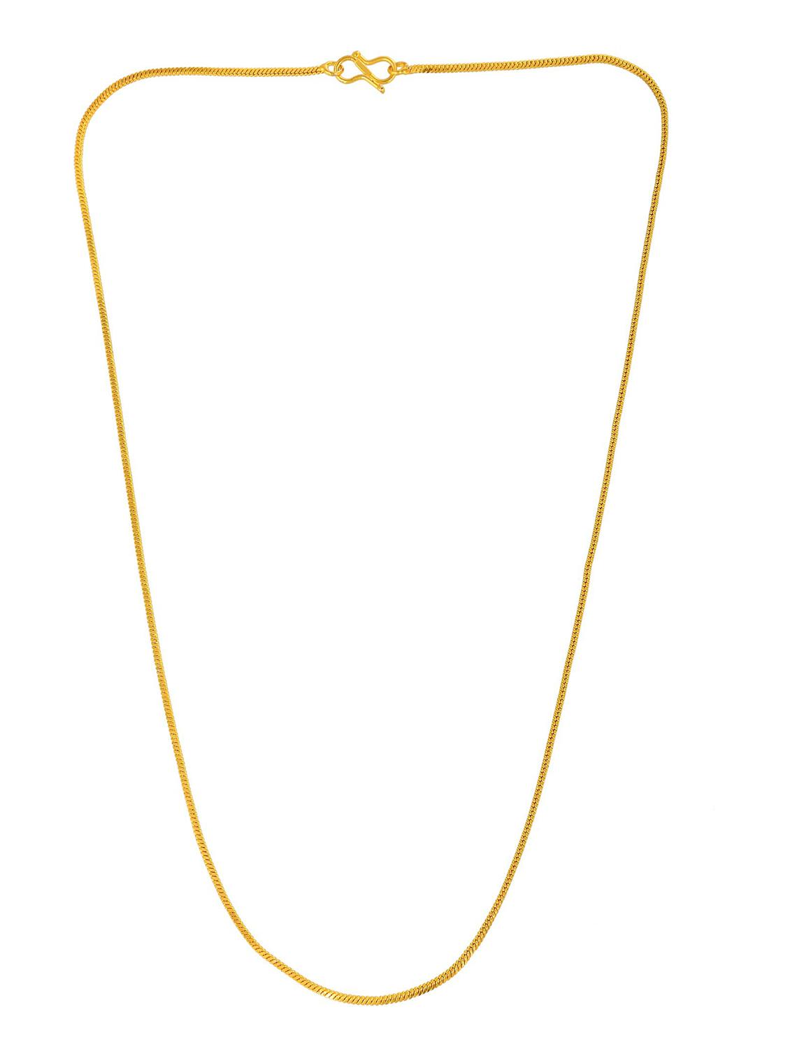gold plated chain necklace - 18637406 - Standard Image - 1