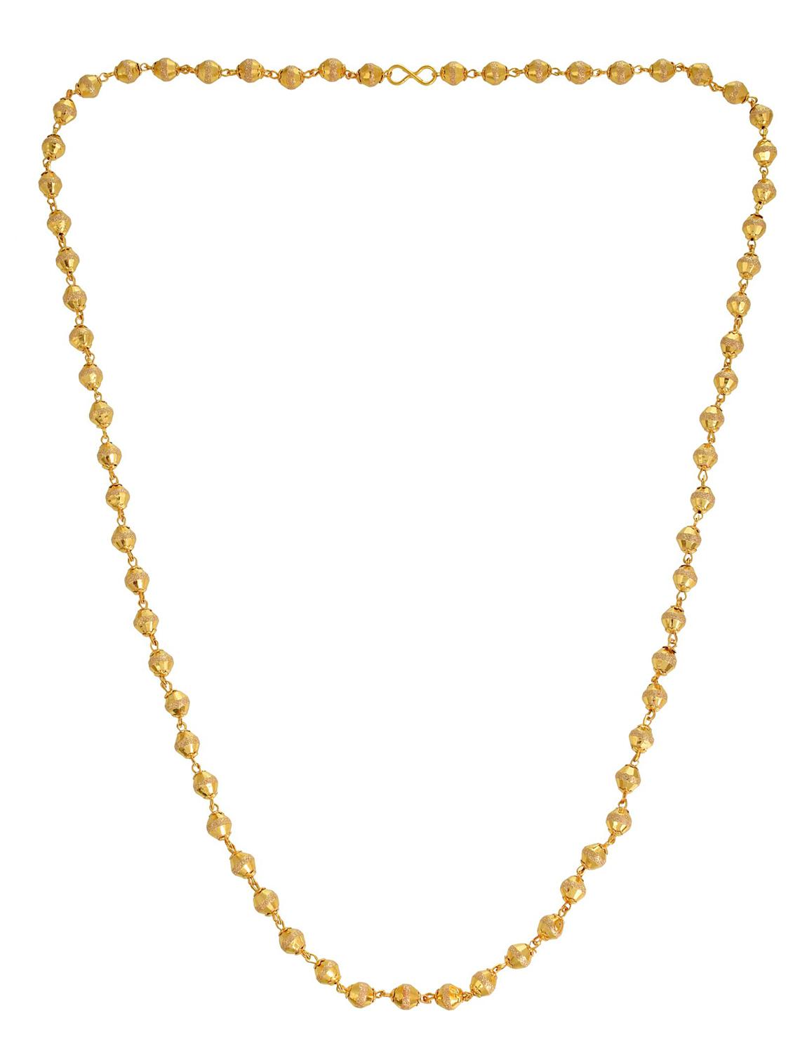 gold plated chain necklace - 18637408 -  Standard Image - 1
