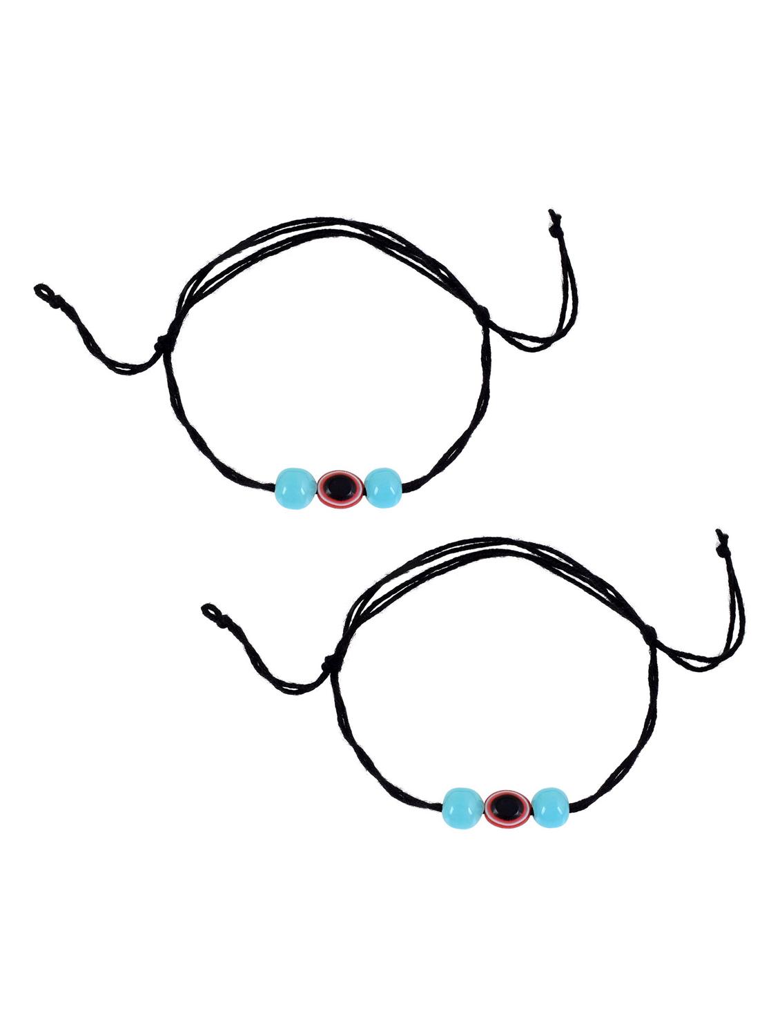 multi color evil eye beads anklet dori - 18637431 -  Standard Image - 1