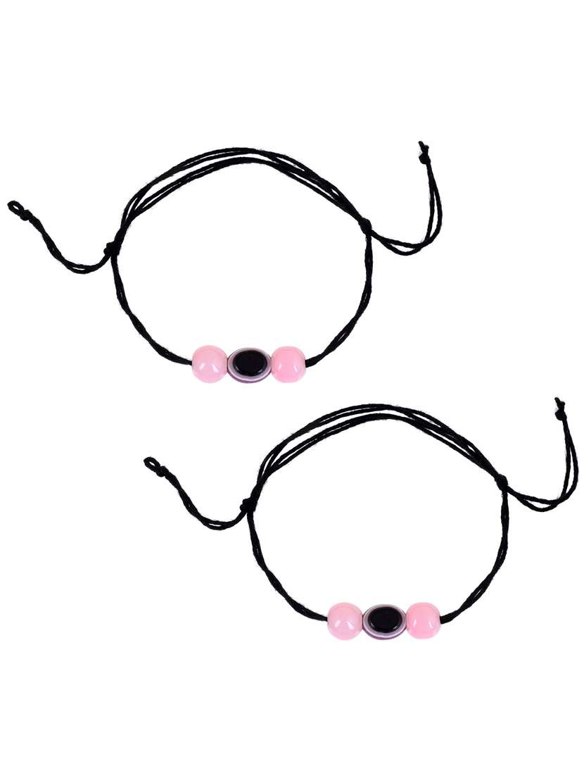 multi color evil eye beads anklet dori