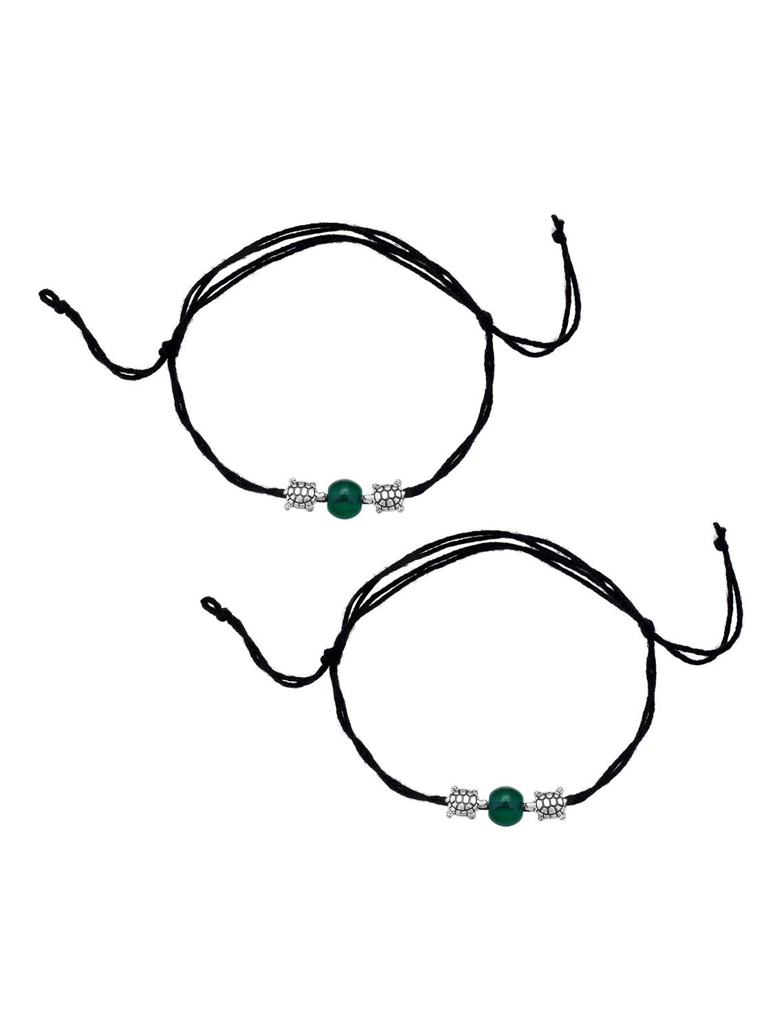 trendy bead with tortoise charm anklets - 18637459 - Standard Image - 1