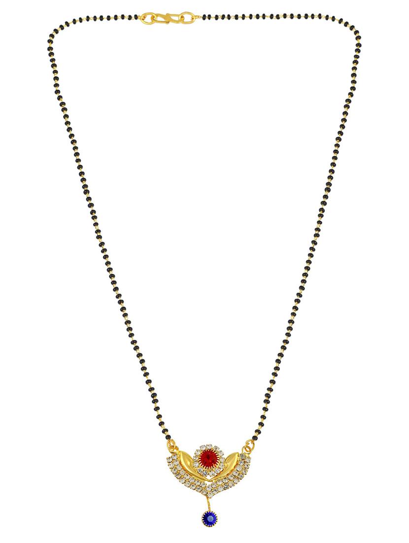 gold plated mangalsutra - 18637485 - Standard Image - 1