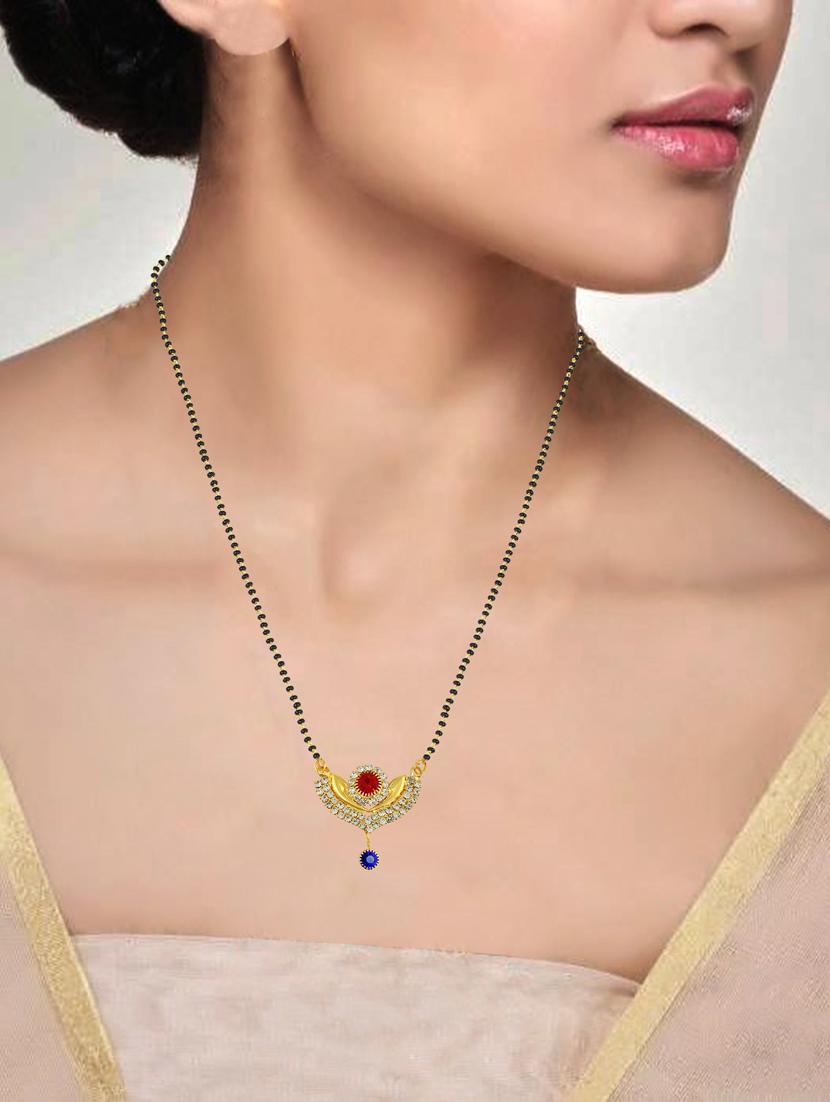 gold plated mangalsutra - 18637485 - Standard Image - 4