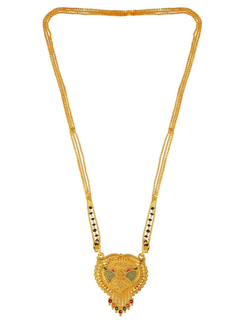 gold plated mangalsutra - 18637490 -  Standard Image - 1