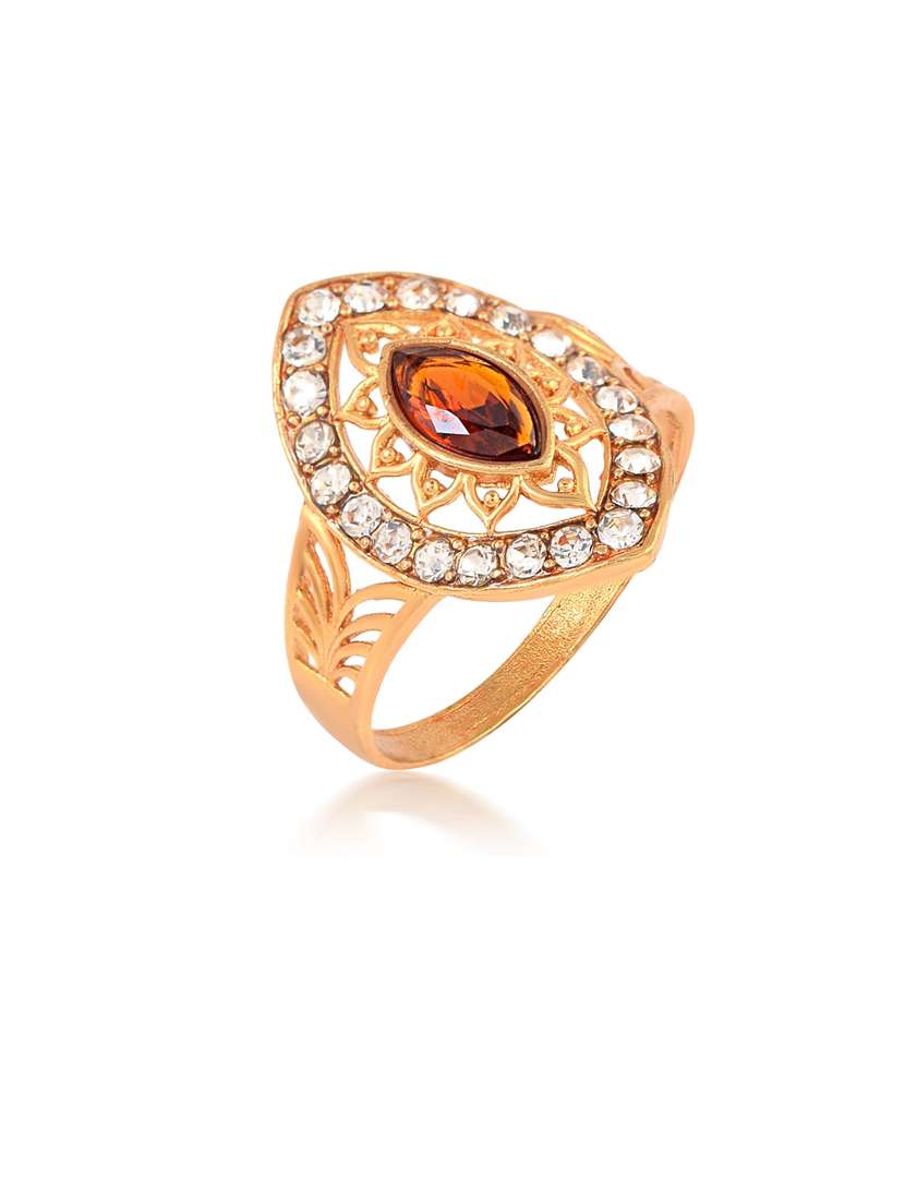 gold brass finger  ring - 18637520 -  Standard Image - 1