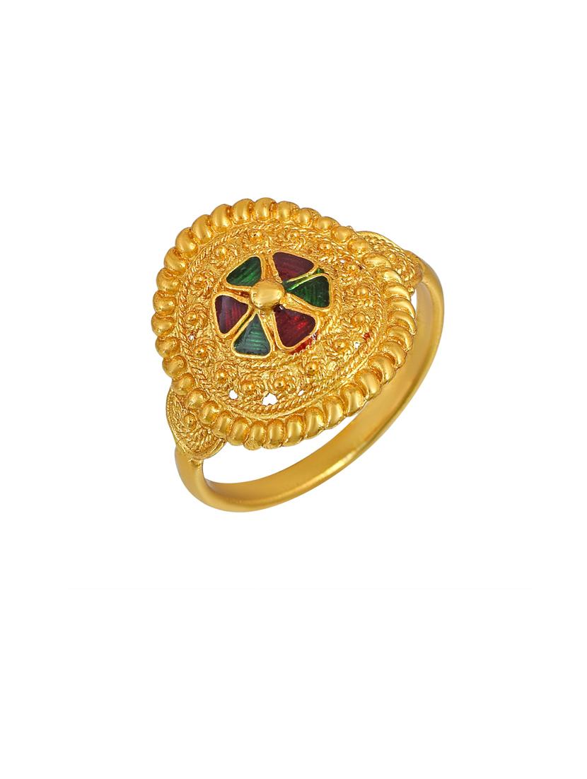 gold brass finger  ring - 18637526 -  Standard Image - 1