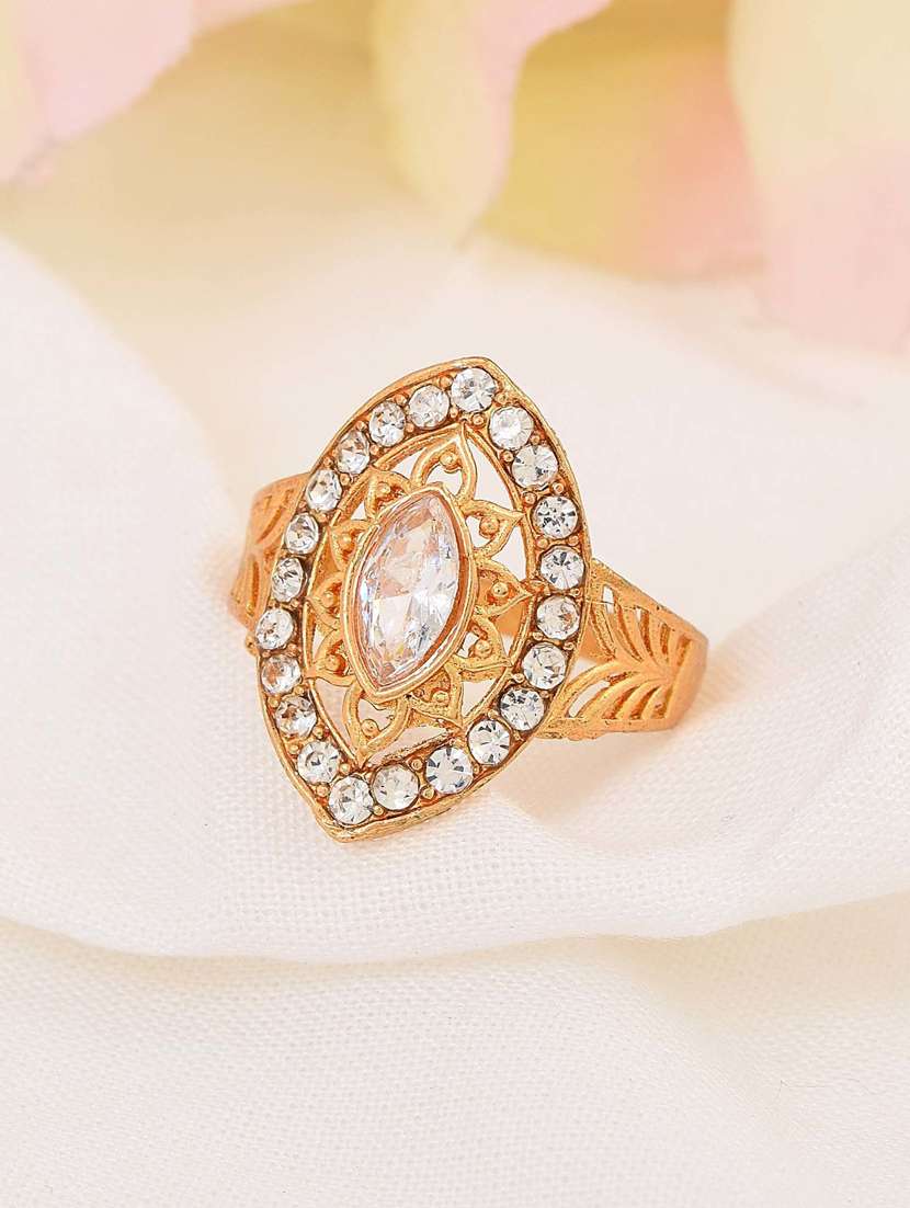 gold brass finger  ring
