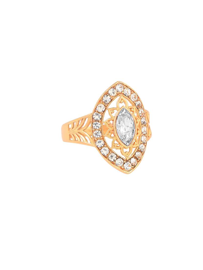 gold brass finger  ring - 18637530 -  Standard Image - 1