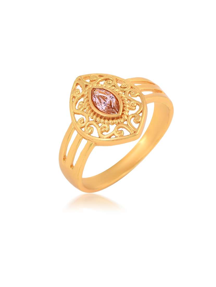 gold brass finger ring - 18637535 - Standard Image - 1