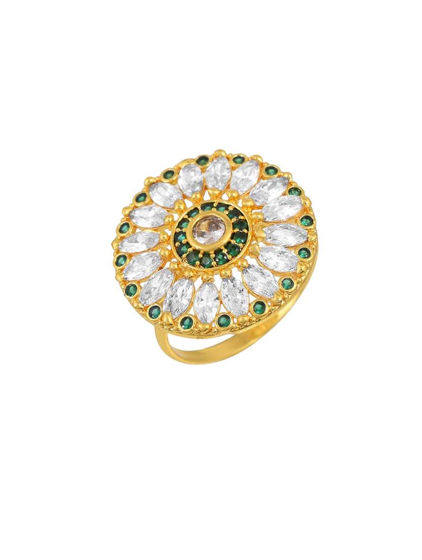 gold brass finger ring - 18637547 - Standard Image - 1