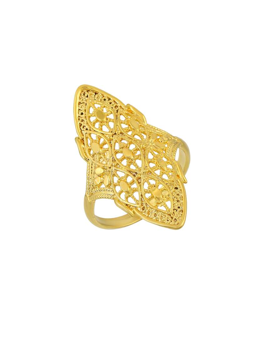 gold brass finger  ring - 18637554 -  Standard Image - 1