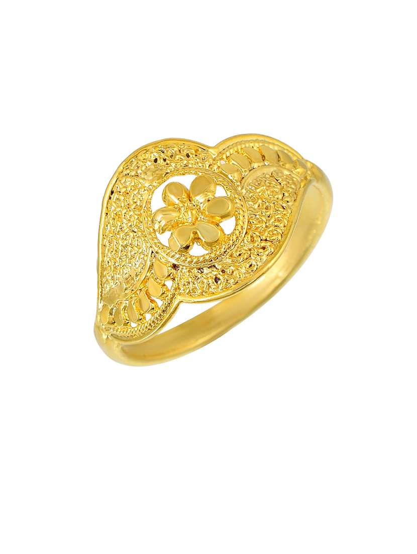 gold brass finger ring - 18637556 - Standard Image - 1