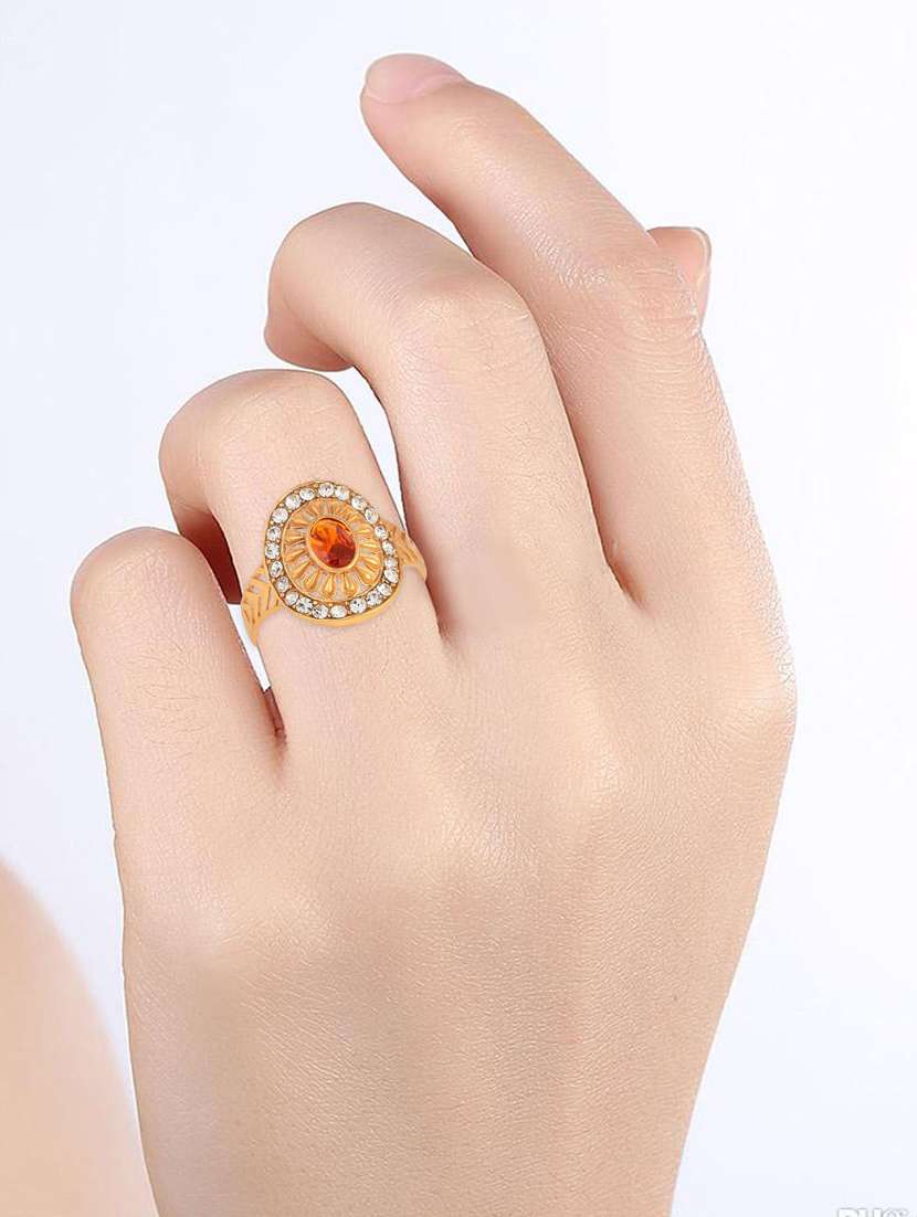 multi colored brass finger  ring - 18637563 -  Standard Image - 4