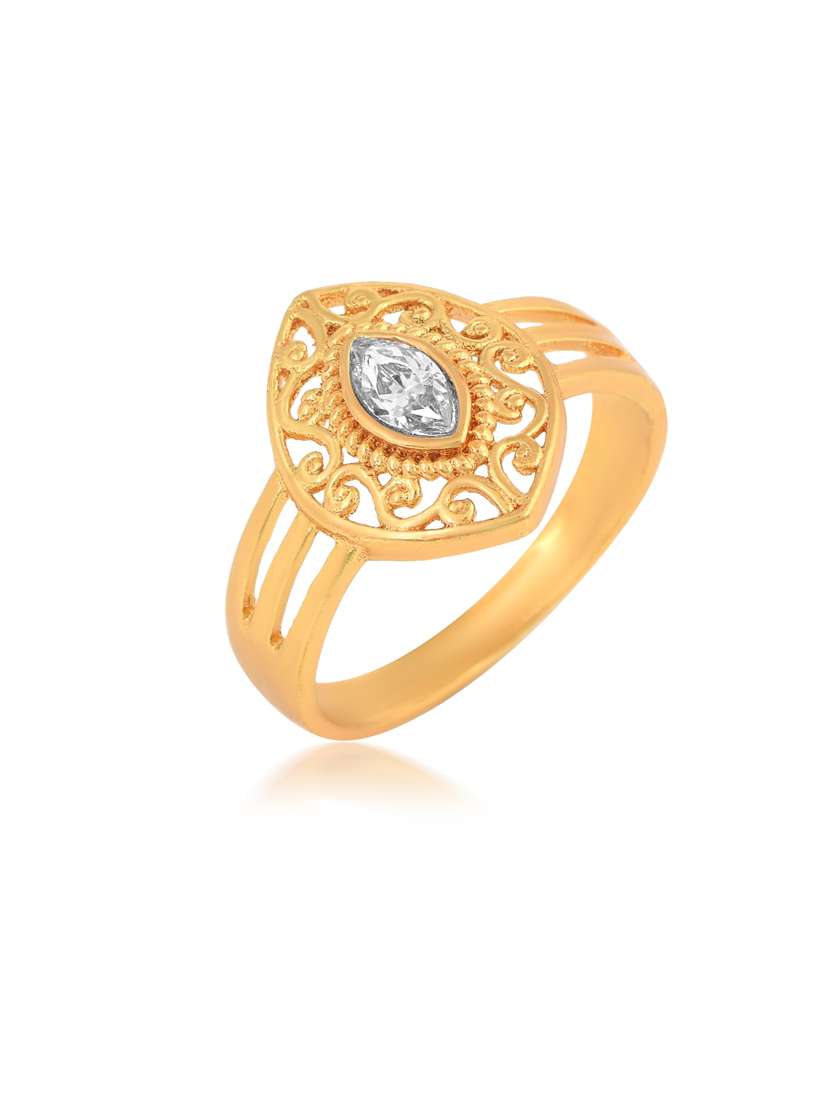 gold brass finger  ring - 18637565 -  Standard Image - 1