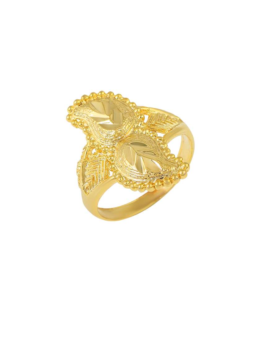 gold brass finger  ring - 18637576 -  Standard Image - 1