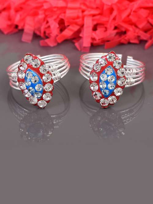 multi colored brass toe  ring - 18637593 -  Standard Image - 0