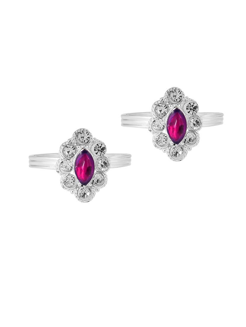 silver plated toe ring - 18637598 - Standard Image - 1