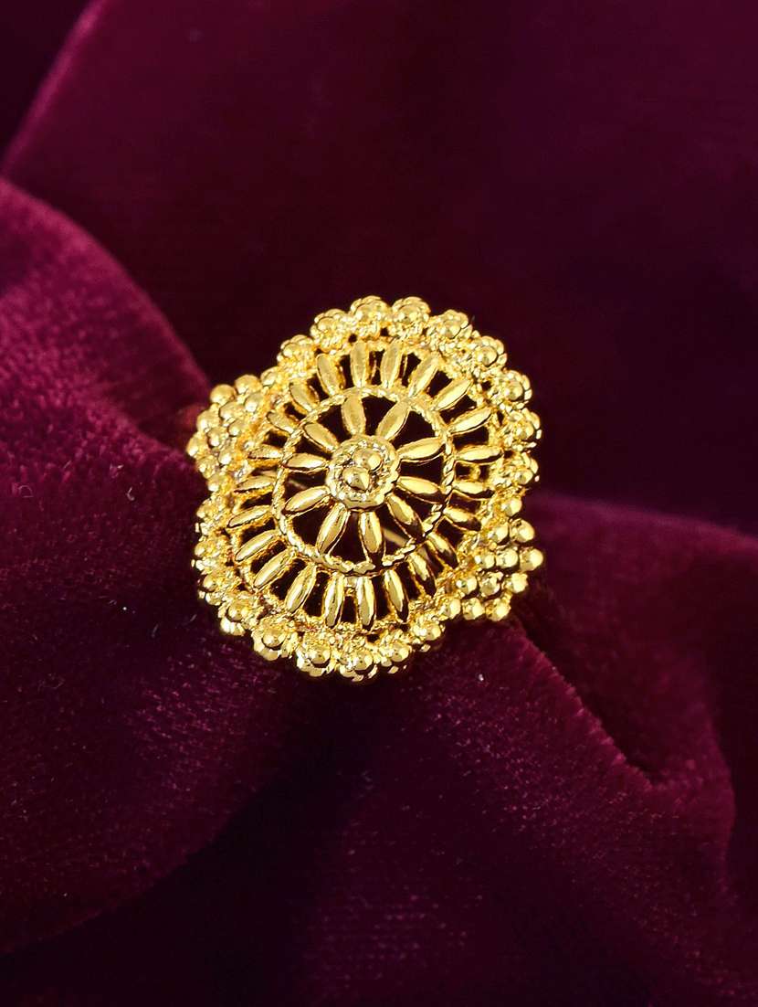 gold brass finger  ring