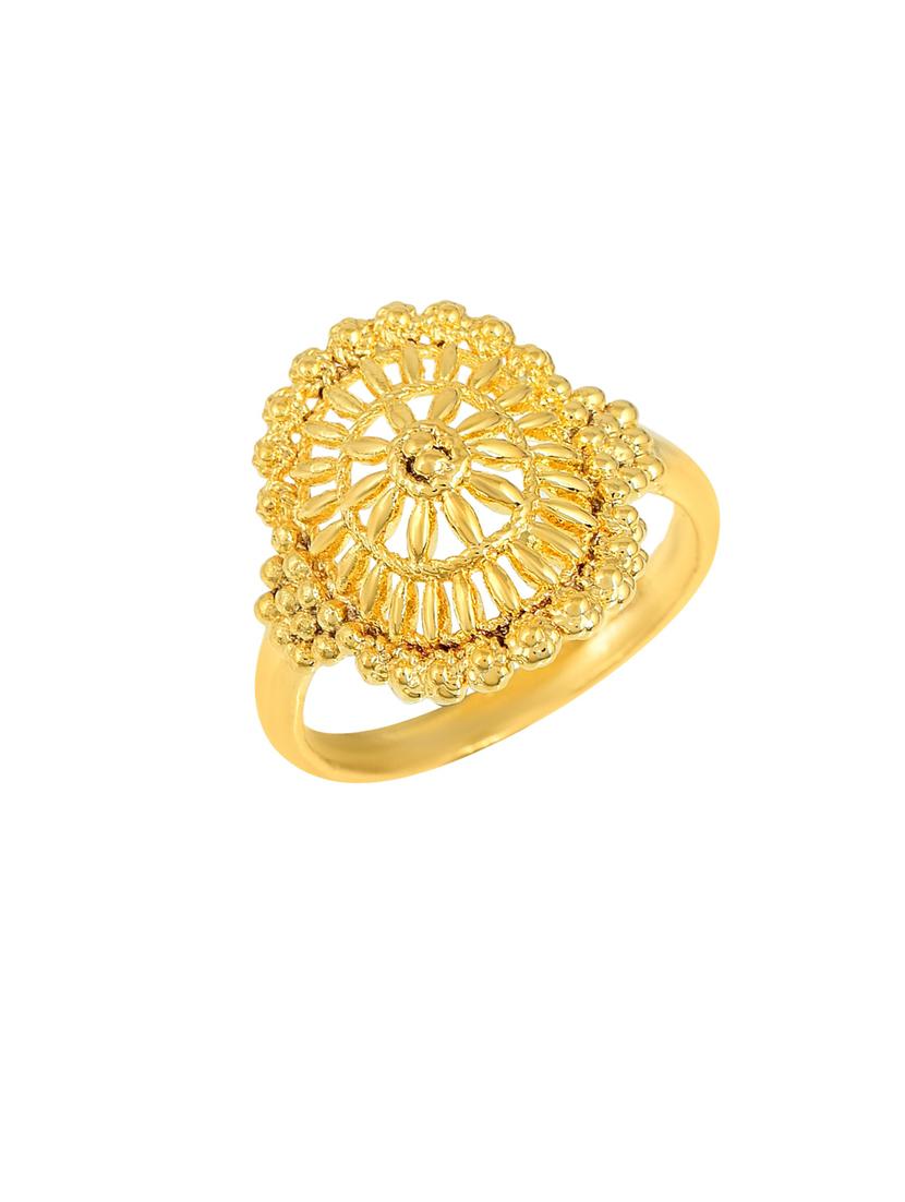 gold brass finger ring - 18637613 - Standard Image - 1