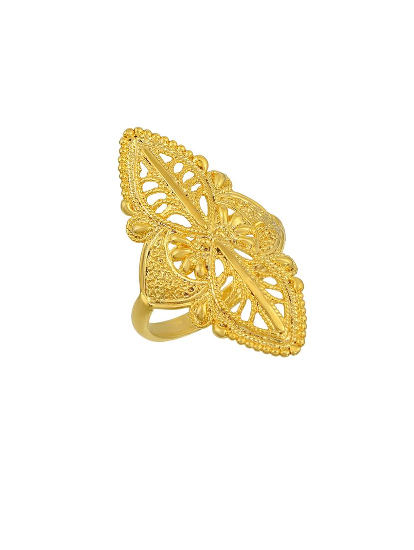 gold brass finger  ring - 18637616 -  Standard Image - 1