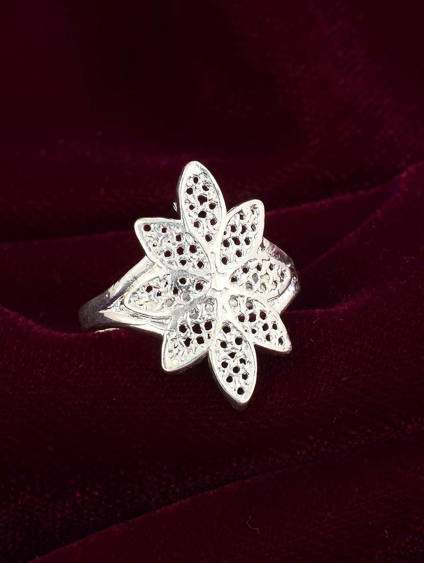 silver brass finger  ring