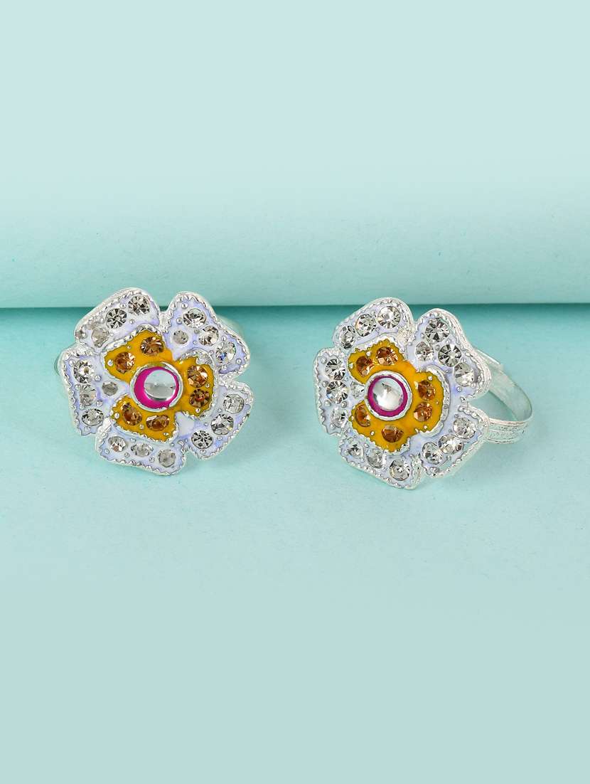 silver plated toe ring