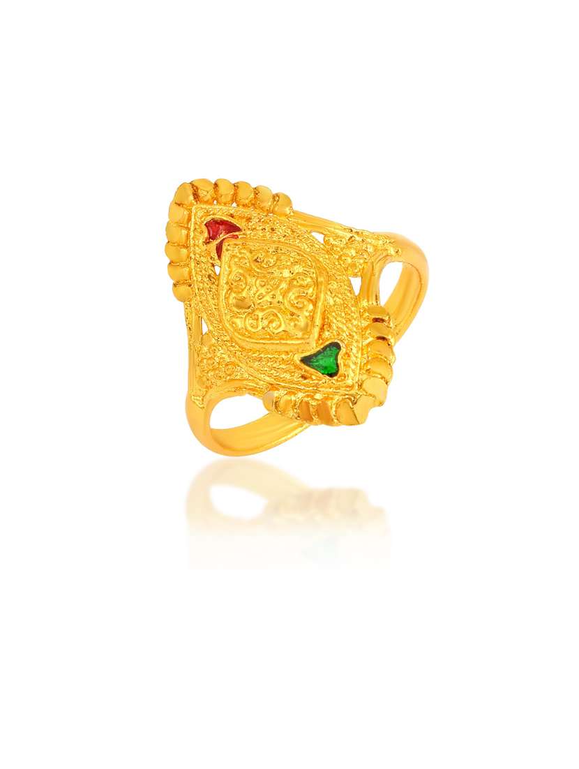 gold brass finger  ring - 18637634 -  Standard Image - 1