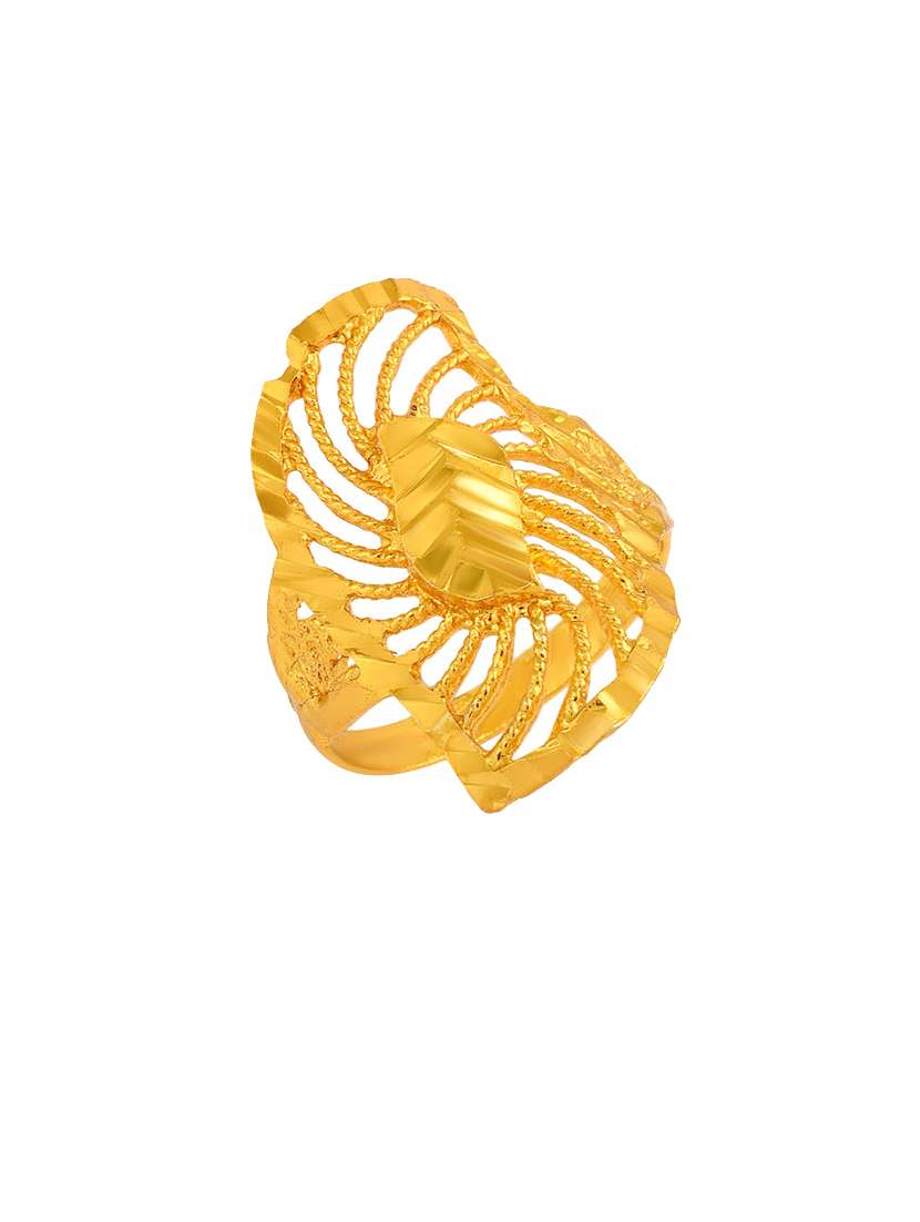 gold brass finger  ring - 18637637 -  Standard Image - 1