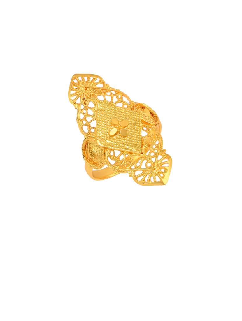 gold brass finger ring - 18637640 - Standard Image - 1