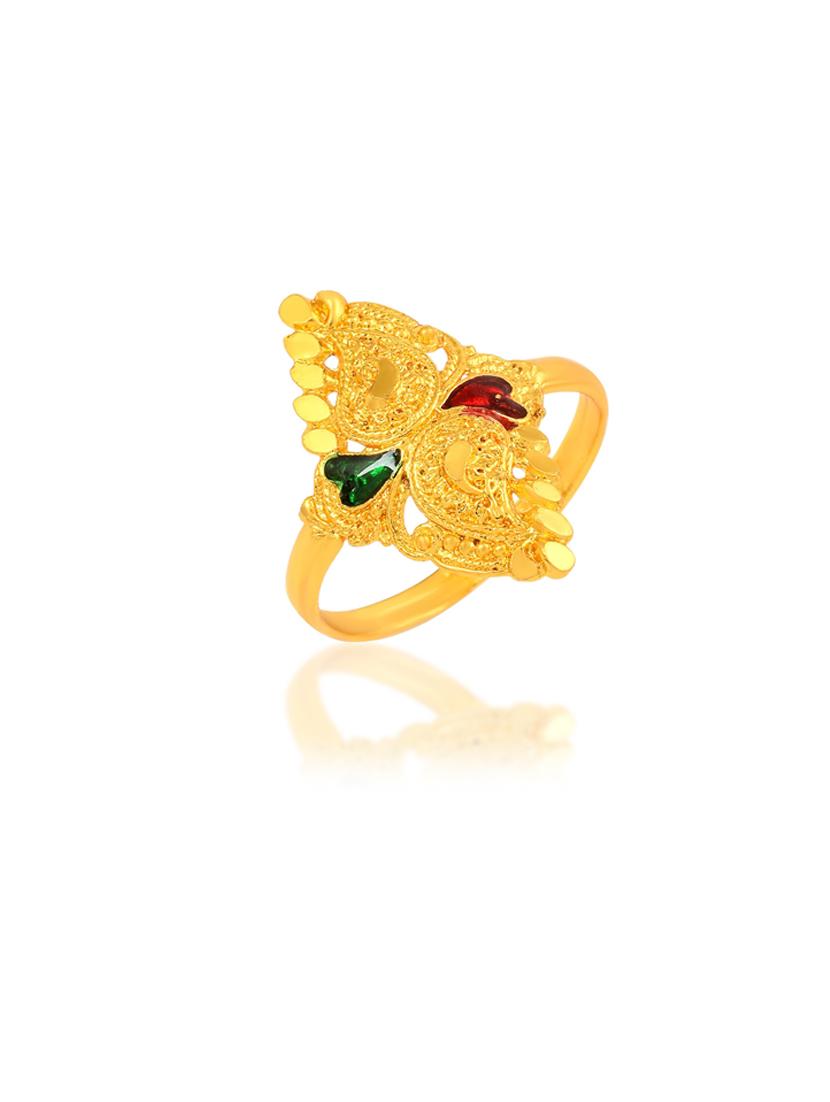gold brass finger ring - 18637642 - Standard Image - 1
