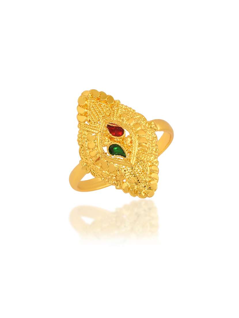 gold brass finger ring - 18637652 - Standard Image - 1